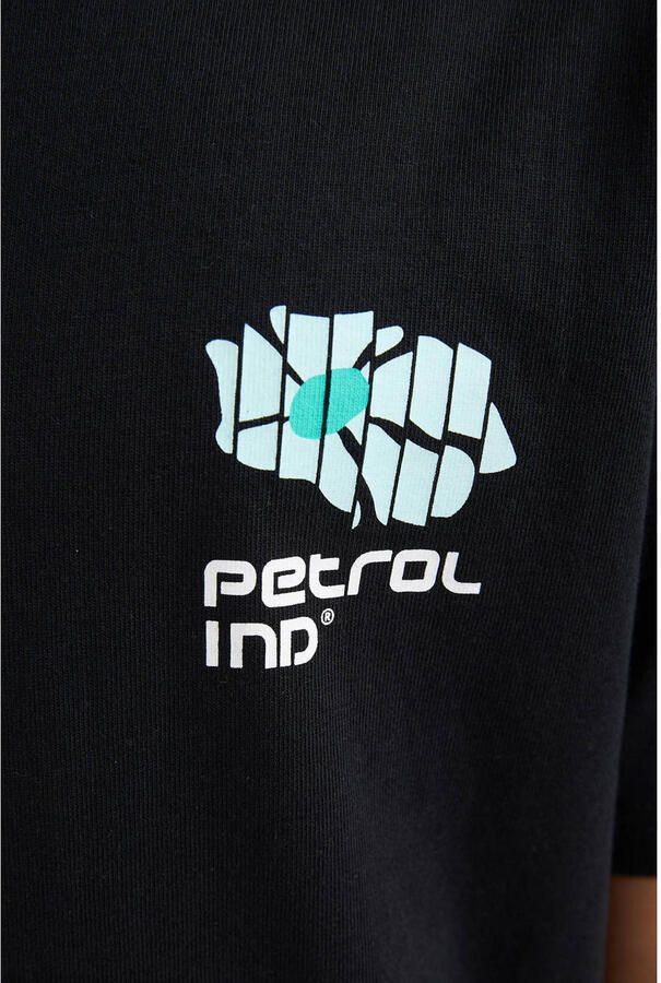 Petrol Industries T-shirt met backprint zwart - Foto 3