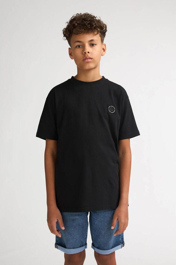 Petrol Industries T-shirt met backprint zwart