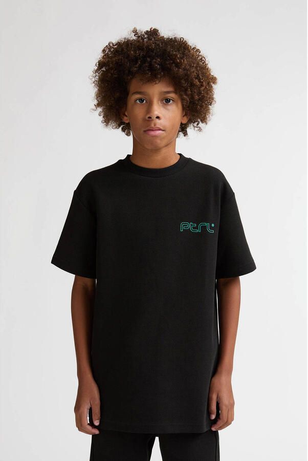 Petrol Industries T-shirt met backprint zwart