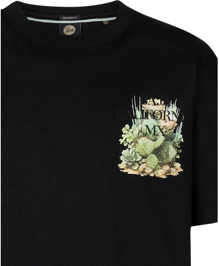 Petrol Industries T-shirt met backprint zwart - Foto 2