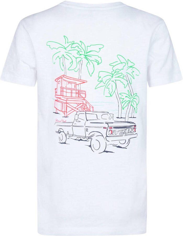Petrol Industries T-shirt met backprint wit - Foto 2