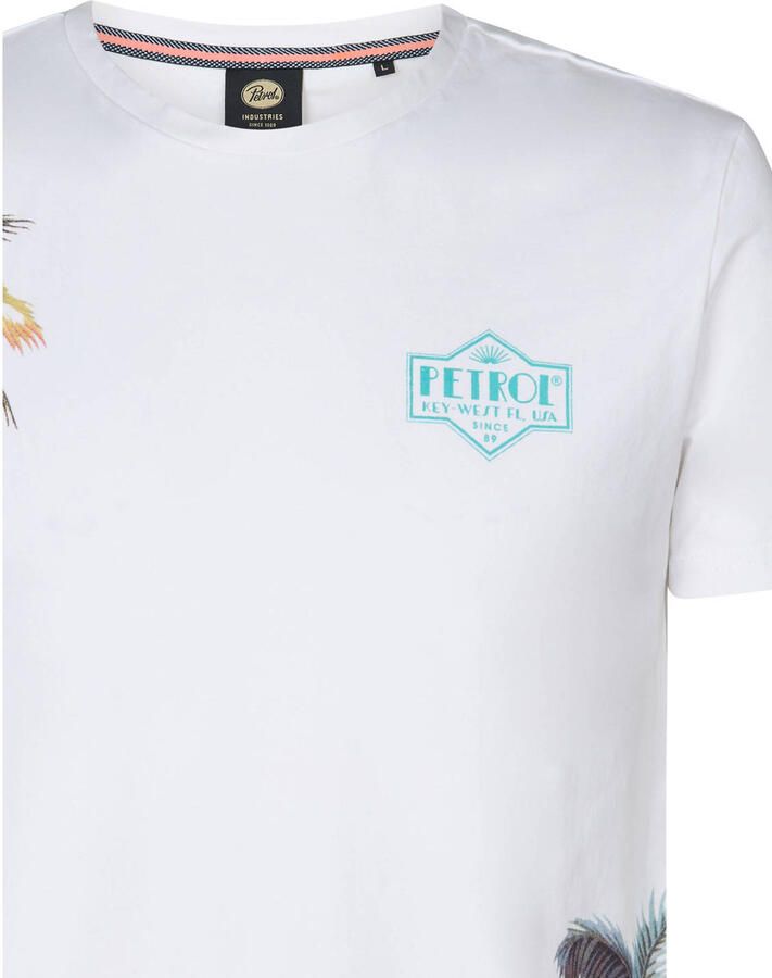 Petrol Industries T-shirt T-Shirt Islandcrest Print Wit