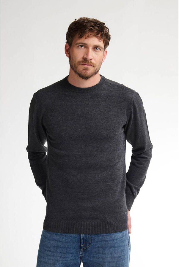 Petrol Industries Trui met ronde hals Materiaalmix met katoenpercentage - Foto 2