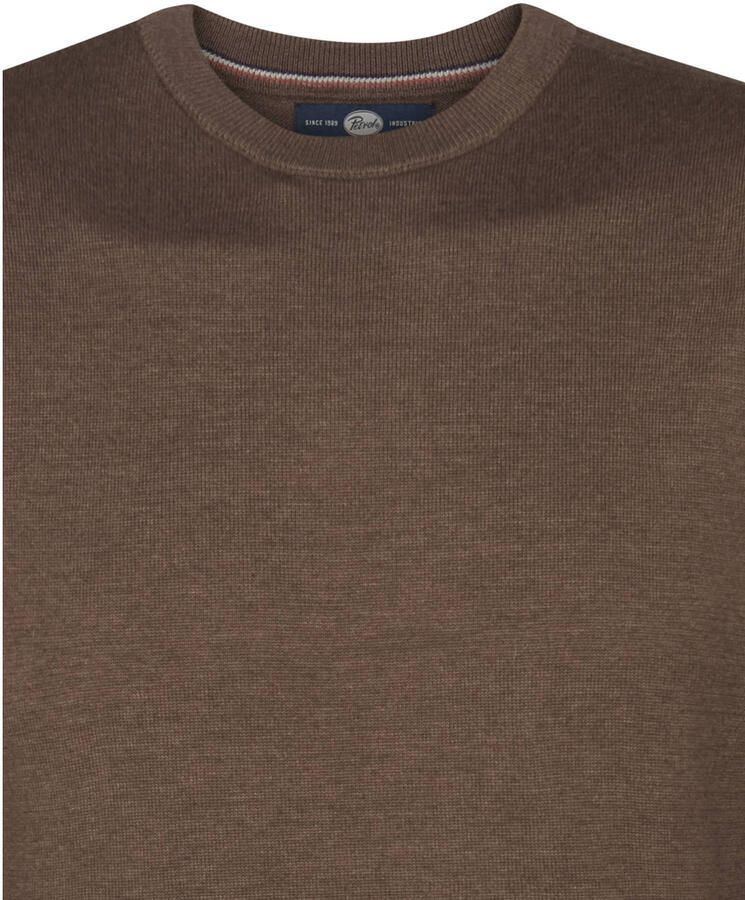 Petrol Industries Trui met ronde hals Materiaalmix met katoenpercentage