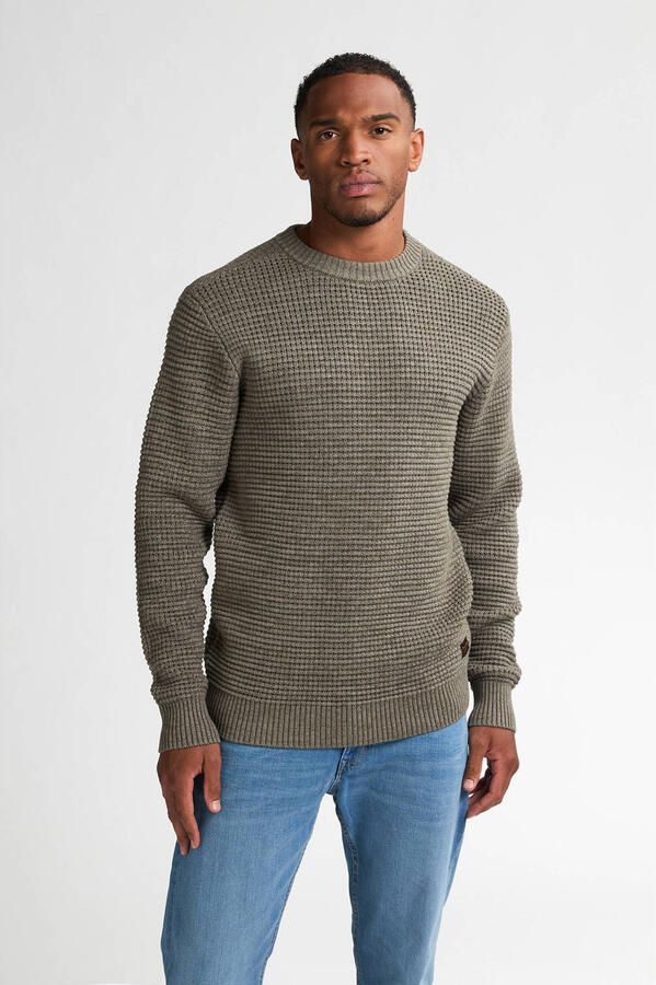 Petrol Industries Sweaters Trui Toledo Structure Olive