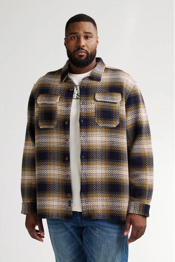 Petrol industries Plus Size geruit overshirt multi