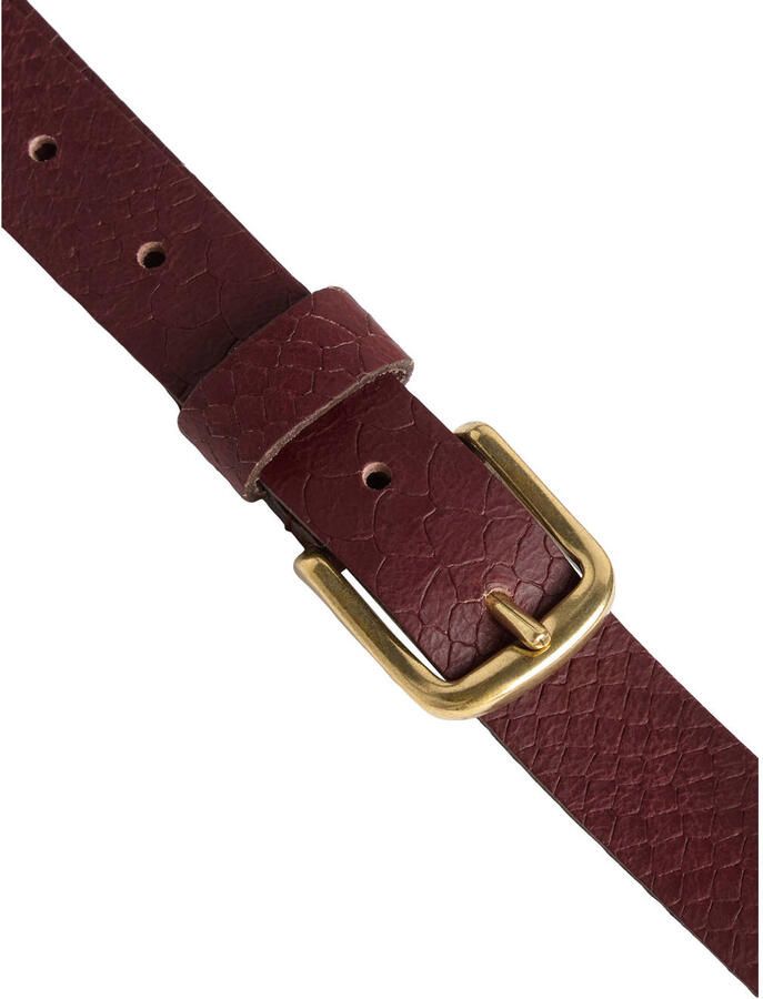 Petrol industries Plus Size leren riem bordeauxrood - Foto 2