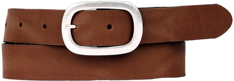Petrol industries Plus Size leren riem cognac
