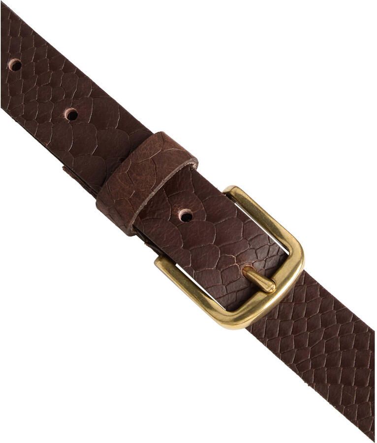 Petrol industries Plus Size leren riem donkerbruin - Foto 2