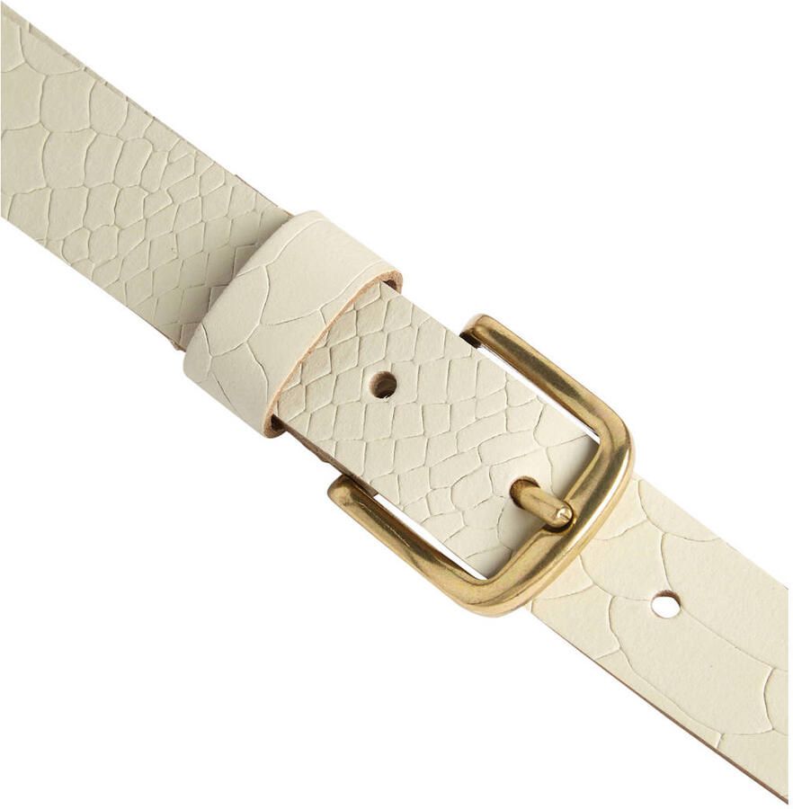 Petrol industries Plus Size leren riem ecru - Foto 2