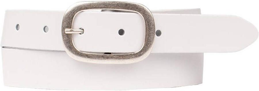 Petrol industries Plus Size leren riem wit
