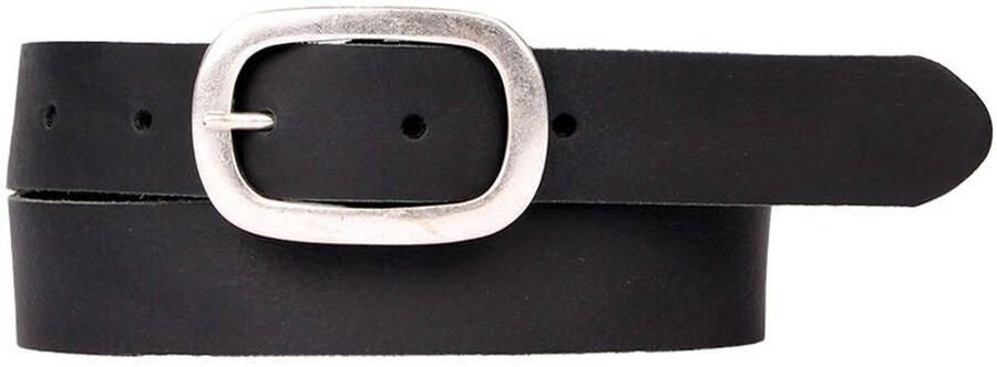 Petrol industries Plus Size leren riem zwart