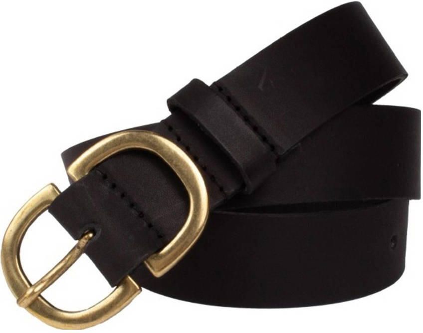 Petrol industries Plus Size leren riem zwart