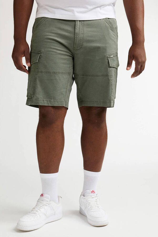 Petrol industries Plus Size regular cargo short donkergroen