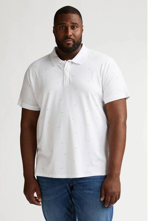 Petrol industries Plus Size regular polo wit