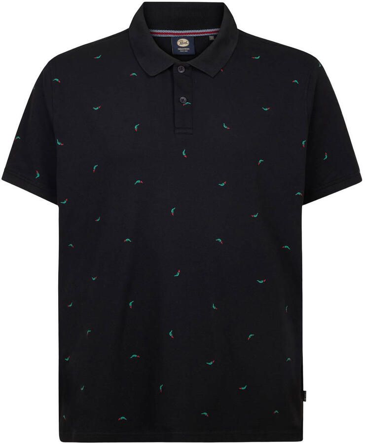 Petrol industries Plus Size regular polo zwart