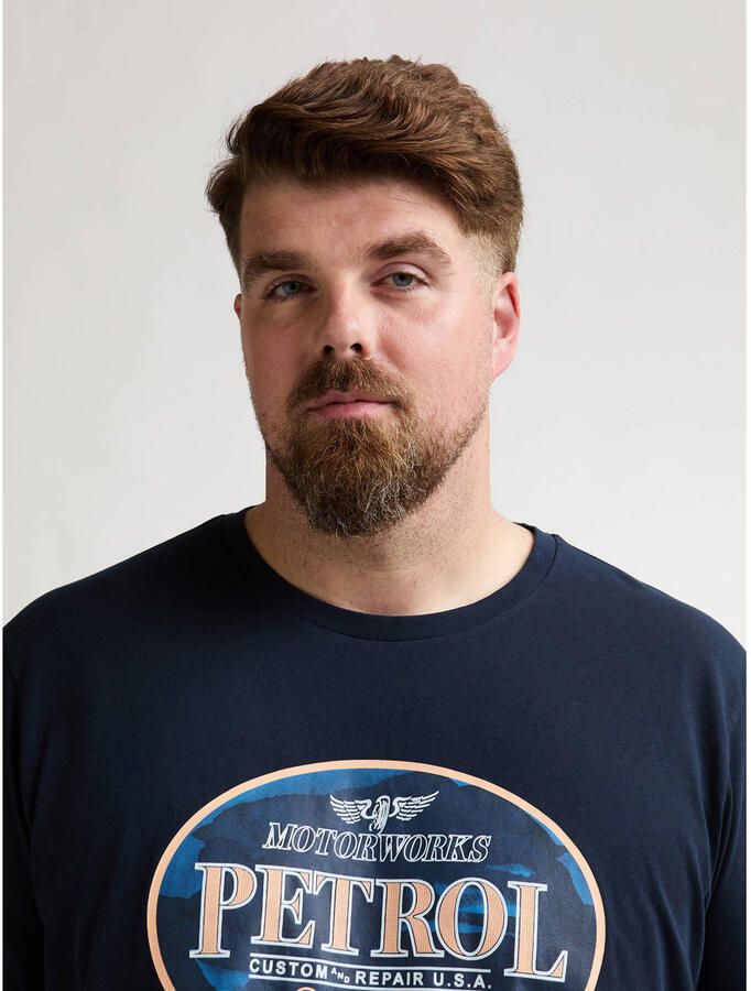 Petrol industries Plus Size regular T-shirt donkerblauw - Foto 2