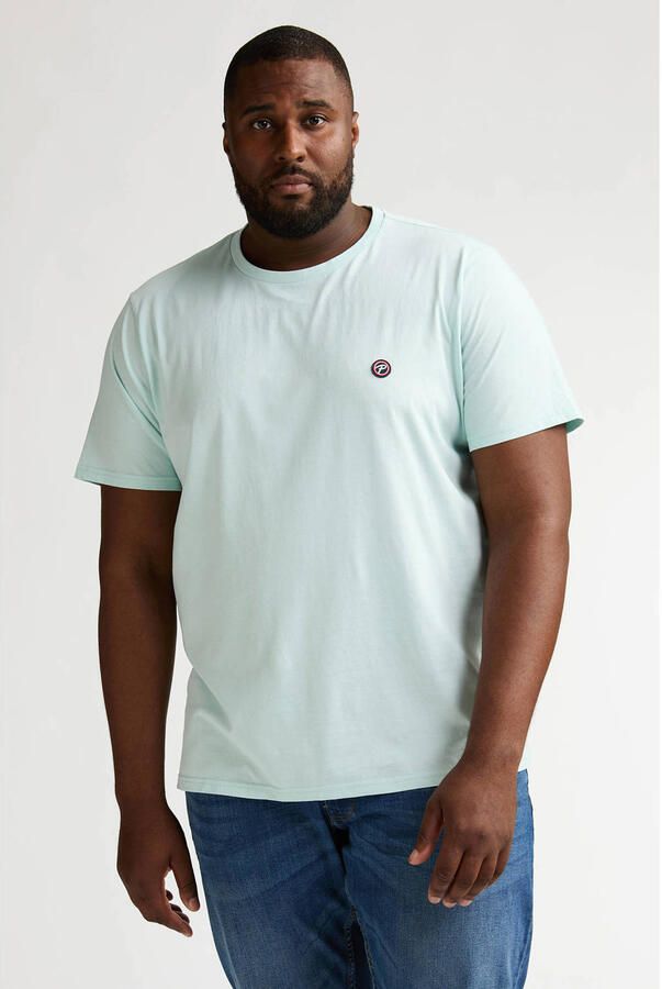 Petrol industries Plus Size regular T-shirt mintgroen