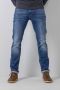Petrol Industries regular tapered fit jeans RUSSEL met riem vintage blue - Thumbnail 1