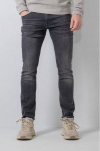 Petrol Industries slim fit jeans JACKSON met riem 9705 black stone