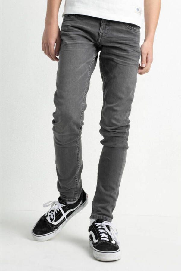 Petrol Industries slim fit jeans Nolan ash grey Grijs Jongens Stretchdenim 158