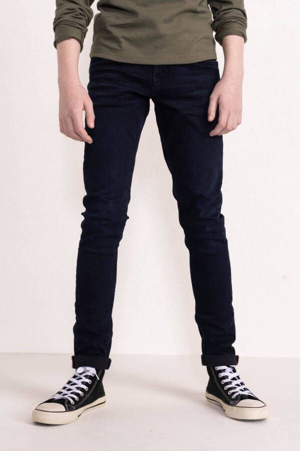 Petrol Industries slim fit jeans Seaham blue black Blauw Jongens Stretchdenim 134