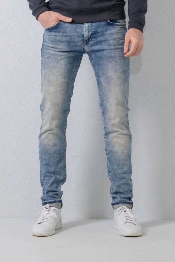 Petrol Industries slim fit jeans Seaham met riem spring indigo