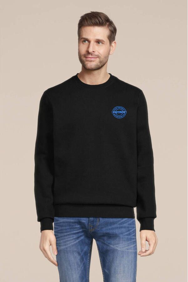Petrol Industries sweater met logo dark black