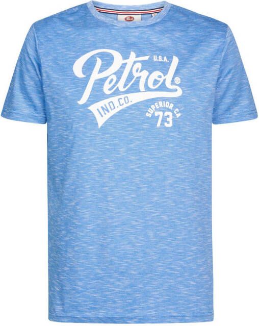 Petrol Industries T-shirt met logo electric blue