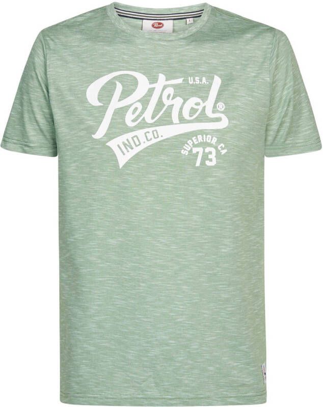 Petrol Industries T-shirt met logo green ivy