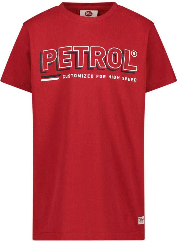 Petrol Industries T-shirt met logo rood