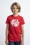 Petrol Industries T-shirt met logo rood Jongens Katoen Ronde hals Logo 128 - Thumbnail 1