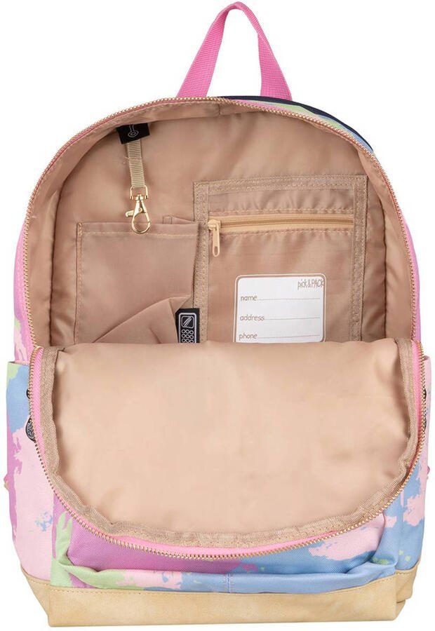 Pick & Pack rugzak Faded M camouflageprint roze - Foto 3