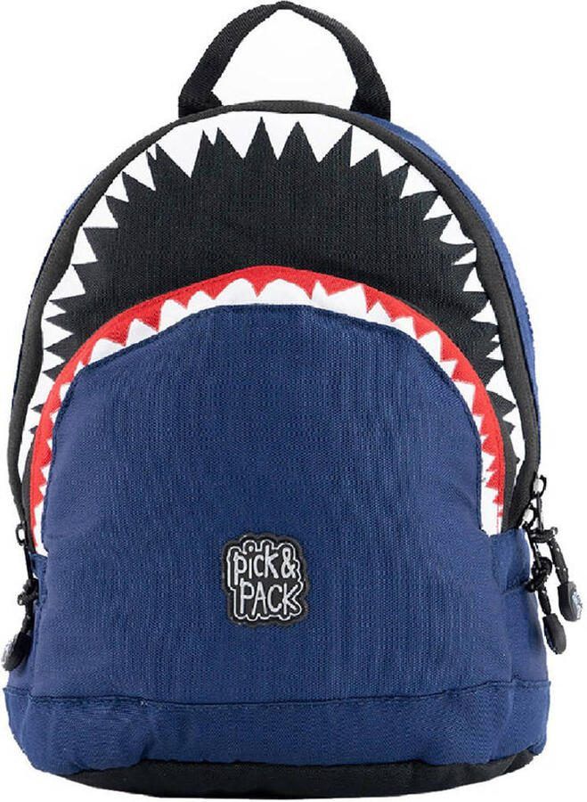 Pick & Pack rugzak Shark Shape S donkerblauw