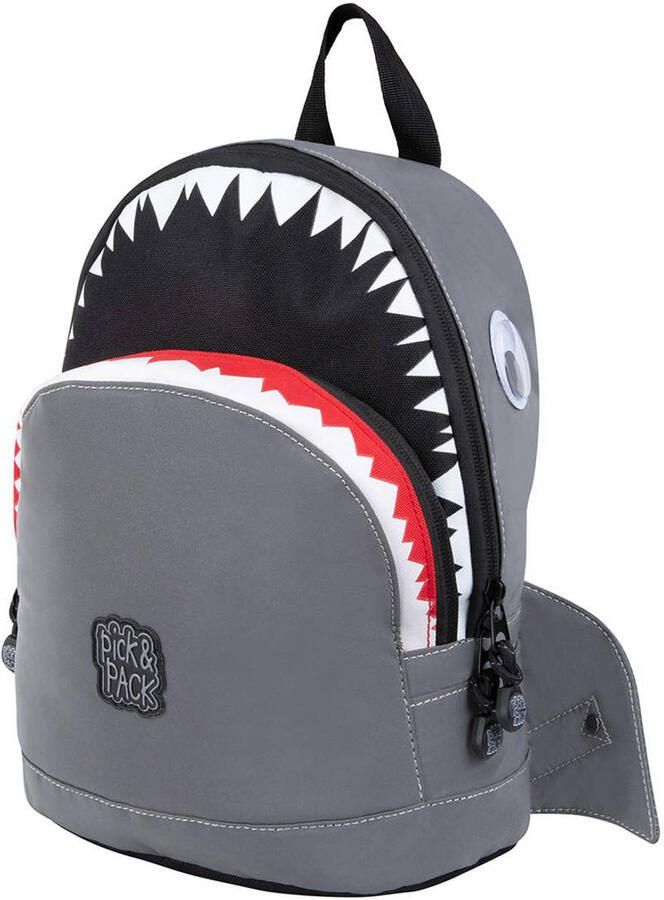 Pick & Pack rugzak Shark Shape S grijs - Foto 3