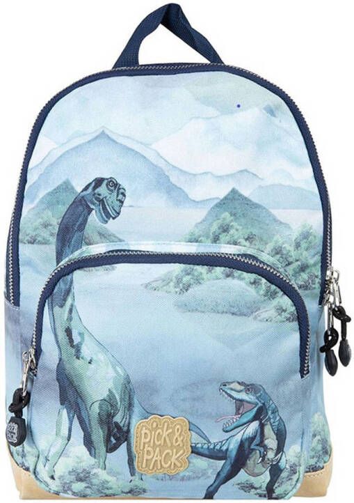 Pick & Pack rugzak All About Dinos S blauw