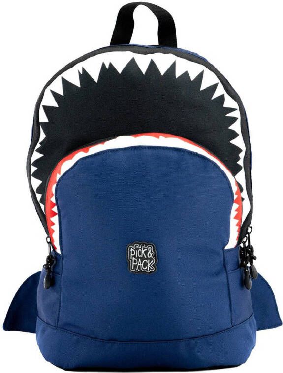 Pick & Pack rugzak Shark Shape M donkerblauw