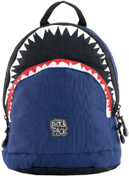 Pick & Pack rugzak Shark Shape S donkerblauw