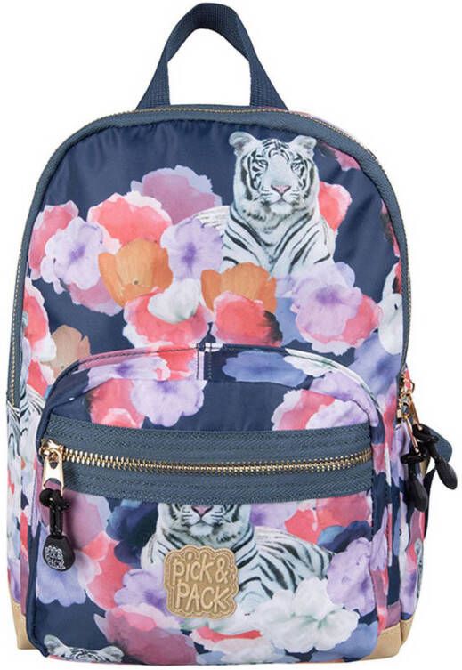 Pick & Pack rugzak Tiger of Love S donkerblauw