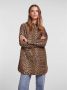 PIECES blouse PCNINA met panterprint zwart - Thumbnail 1