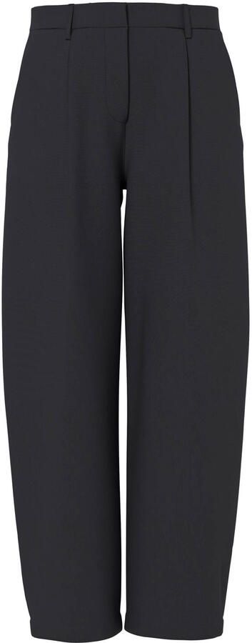 PIECES Curve barrel pantalon met plooien Plus Size zwart