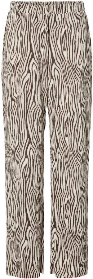 PIECES Curve high waist casual broek beige