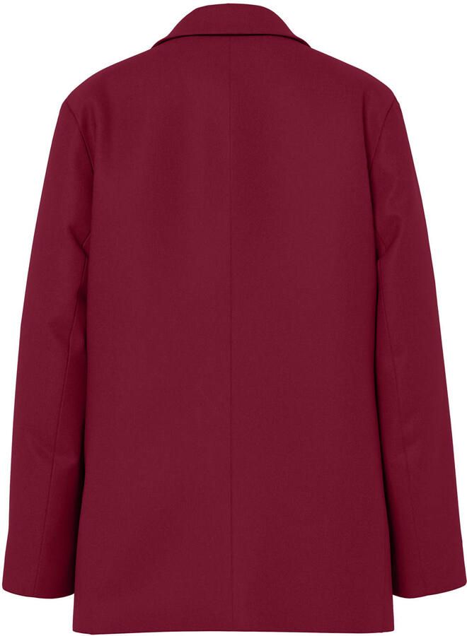 PIECES Curve regular blazer Plus Size donkerrood