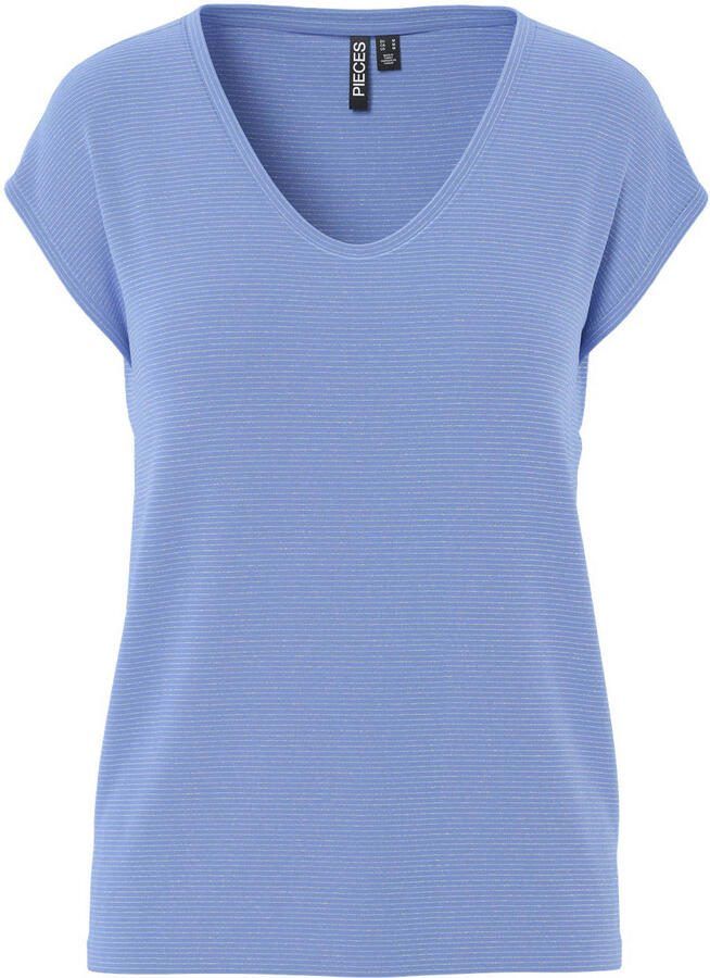 PIECES Curve T-shirt met lurex