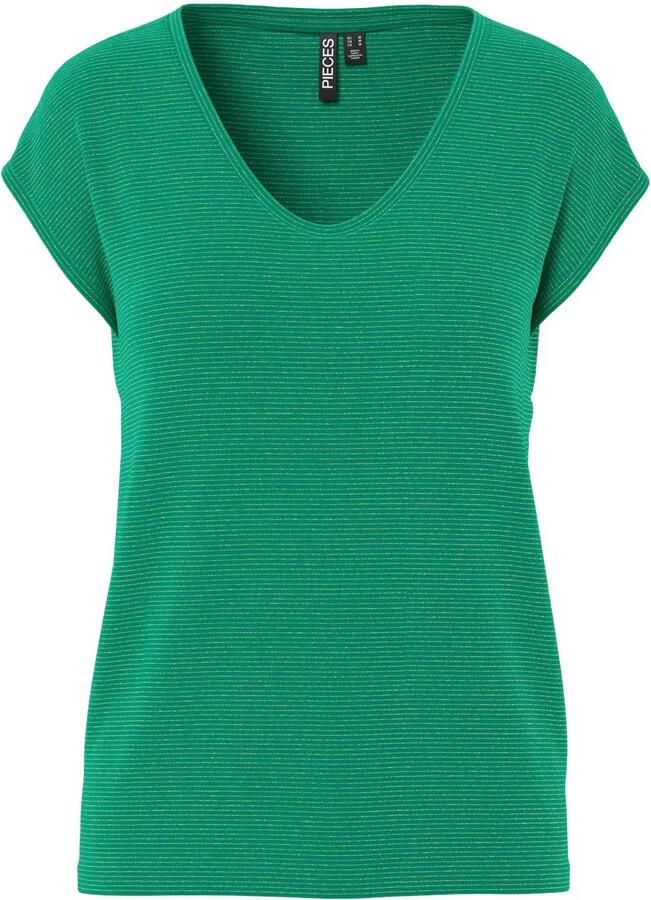 PIECES Curve T-shirt met lurex