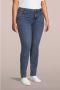 PIECES Curve slim fit jeans PCNUNNA medium blue denim - Thumbnail 1