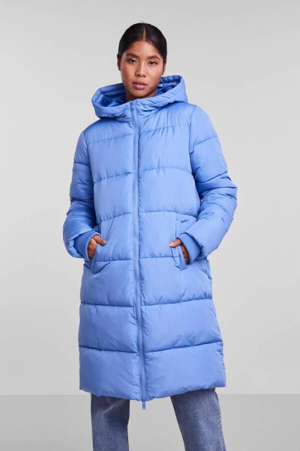 PIECES gewatteerde winterjas PCBEE van gerecycled polyester zwart