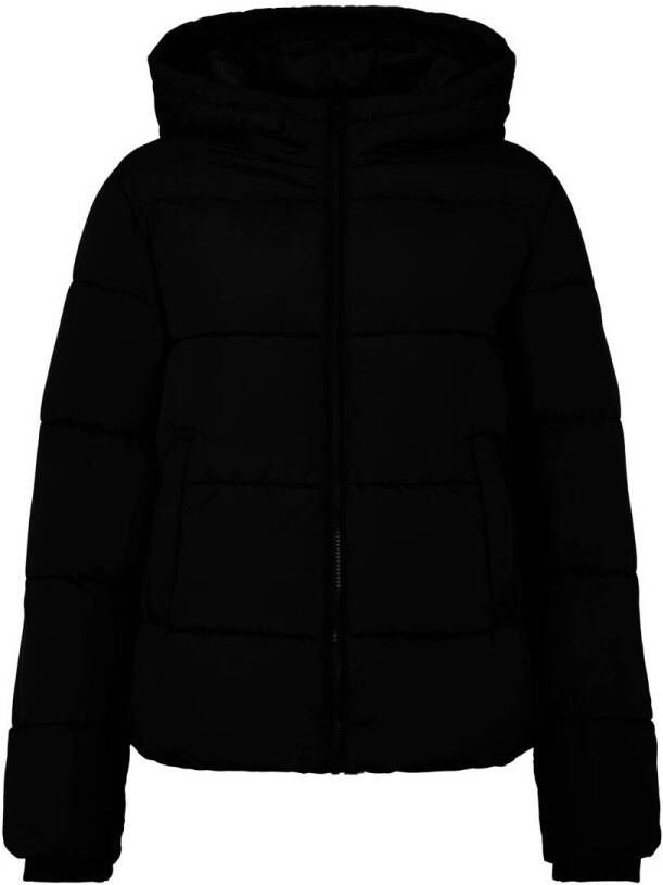 PIECES gewatteerde winterjas PCBEE van gerecycled polyester zwart