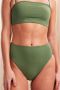 PIECES high waist brazilian bikinibroekje PCBAY groen - Thumbnail 1