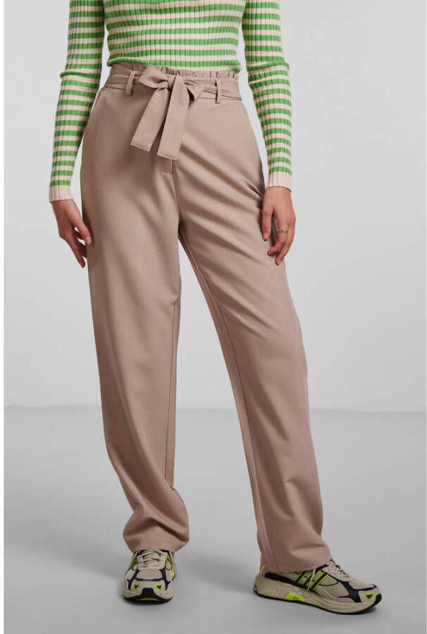 Pieces Paperbag-broek PCBOSELLA HW PAPERBAG STRAIGHT PANTS NOOS